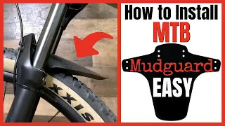 MTB Mudguard - How to install - Front Fender