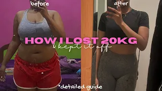 A Detailed Guide To WeightLoss || How I Lost 20kg and Kept it off