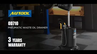 AUTOOL OD710 Pneumatic Waste Oil Drainer Product Tutorial