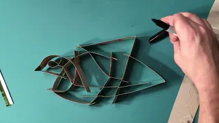 Making a Slot Sculpture - with strips cut from a box