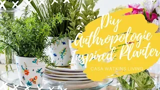 DIY Anthropologie Inspired Planters / ** DIY Gift & Decor Idea**