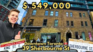 Downtown Toronto Condo Tour In 39 Sherbourne St | 1 Bed 1 Bath | Next To St Lawrence Market