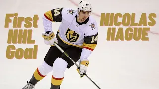 Nicolas Hague #14 (Vegas Golden Knights) first NHL goal Jan 21, 2020