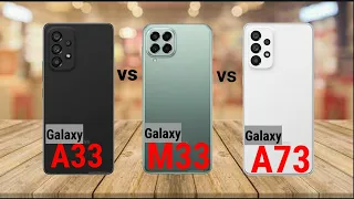Samsung galaxy A33 vs Samsung galaxy M33 vs Samsung galaxy A73