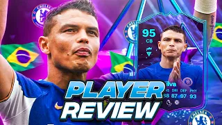 95 END OF AN ERA THIAGO SILVA SBC PLAYER REVIEW! EOAE PREMIUM SBC | FC 24 ULTIMATE TEAM