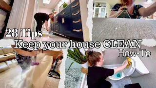 How to keep your house CLEAN (28 life changing tips) house cleaning motivation ~ clean with me