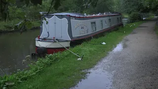 Rain Falling on Boat English Canal | Help with Insomnia, Meditation, PTSD