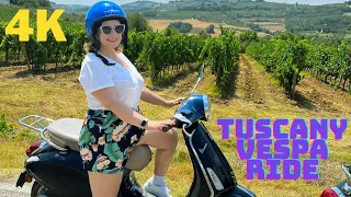 I Took a Vespa Ride Through Tuscany, Italy! - 4K First Person Vespa Tour
