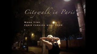 😍 Wang Yibo Paris Fashion Week X City Walk in Paris