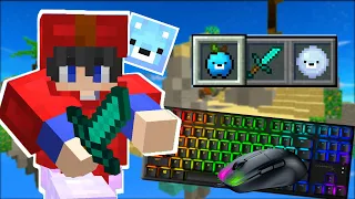 Hypixel Bedwars with Wallibears Texture Pack | Keyboard and Mouse ASMR