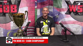 WSOB XIV PBA Shark Championship Press Conference - Matt Ogle (April 19, 2023)