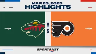 NHL Highlights | Wild vs. Flyers - March 23, 2023