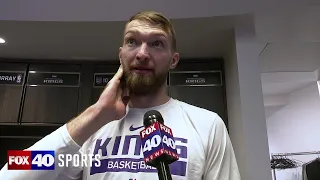 Domantas Sabonis on Chimezie Metu's injury, credits Sixers physicality following Kings loss to 76ers