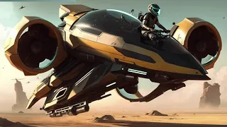 Flying Hover Bike 2045 Concept