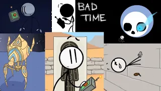 All Teleporter Fails/Endings - The Henry Stickman Collection [Chronological Order]