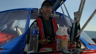 Voilier Maïe 2021 : Départ de l'île d'Yeu, je lève l'ancre, je fais mon 1er pain en mer (18/07/2021)