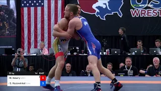 2018 Marine Corps US Open/Senior Men's Greco-Roman 55 Finals - Max Nowry (Army) Vs. Sam Hazewinkel