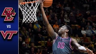 Boston College vs. Virginia Tech Men's Basketball Highlights (2016=17)