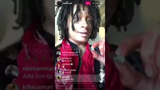 Trippie Redd exposes Tekashi “6ix9ine” Live On Instagram