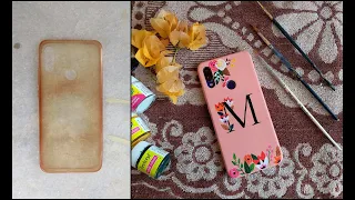 Mobile Back Cover Painting | DIY Mobile Cover Painting at Home | Hand Painted Mobile Cover