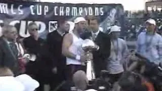 MLS Cup 2003 Locker Room Celebration & Field Highlights