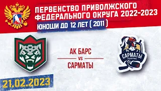 АК БАРС vs САРМАТЫ 2011 г. р. 21.02.2023