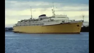 Princess of Tasmania arriving Webb Dock + in Drydock Melbourne 1960s