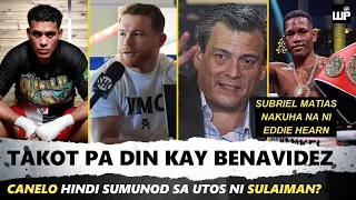 Canelo Di Sumunod sa Utos ni Sulaiman TANGGALAN kaya ng WBC Belt? Subriel Matias Hawak na ni Hearn