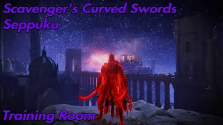 Elden Ring PVP: Scavenger's Curved Swords + Seppuku Bleed Build Training Room