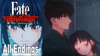 Fate/Samurai Remnant All Endings True Ending, Bad Ending, Normal Ending 4K