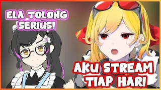 M-chan jengkel saat pertama kali tagih jadwal streamnya Kaela [HoloClip Sub ID || Kaela]