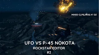 Gta 5 Online. UFO Vs P-45 Nokota Plane, Rockstar Editor. #2