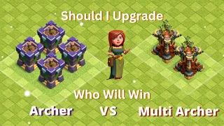 Archer Tower VS Multi Archer Tower | Clash of clans