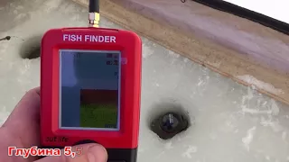 Эхолот Fish finder Outlife XJ 01 небольшой тест на зимней рыбалке и настройка меню