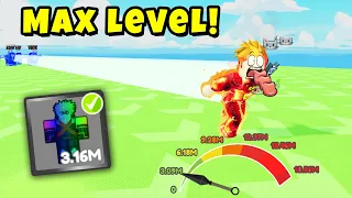 MAX LEVEL HERO - WORLD RECORD ! ROBLOX ANIME RACE CLICKER!