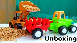 JCB 5CX Fully Wheat Loading Mud Ford 3600 Tractor | John Deere Tractor | Mud Loading | mr india toy