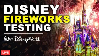 🔴  Disney World Testing Fireworks After Hours at Magic Kingdom! 🏰🌙  #WaltDisneyWorld