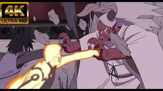 Naruto and Sasuke vs Momoshiki 4K - Boruto Movie Version