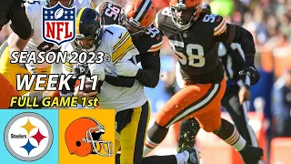 Pittsburgh Steelers vs Cleveland Browns 11/19/23 FULL GAME Week 11 | NFL Highlights Today
