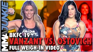 BKFC 19: Paige VanZant vs. Rachael Ostovich full weigh-ins and faceoffs