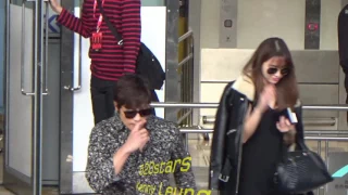 韓孝珠Han Hyo Joo(한효주)、李炳憲Lee Byung Hun(이병헌)、李珉廷Lee Min Jung(이민정) Hong Kong Airport Arrival 20161201