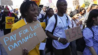 'Pay for loss and damage' activists demand during protest at COP27