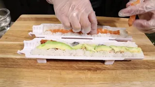Sushezi Устройство для приготовления роллов и суши маки мейкер форма машинка суши базука поршень