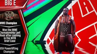 Big E vs Bobby Lashley on RAW