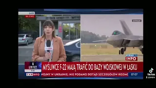 F22 z prędkością światła, wpadka TVP.