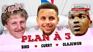 Plan à 3 : Larry Bird - Stephen Curry - Hakeem Olajuwon