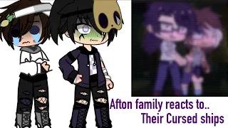 Afton family and some animatronics react to their cursed ships || fnaf ||