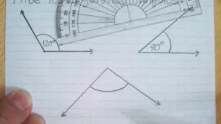 Uso del Transportador para  medir y trazar ángulos