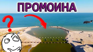 ПРОМОИНА в МОЛОЧНЫЙ ЛИМАН! ЧТО с ней ПРОИЗОШЛО? Обзор с высоты РЕДКИЕ КАДРЫ: ДЕЛЬФИНЫ, КИРИЛЛОВКА...