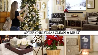 AFTER CHRISTMAS RESET & CLEAN WITH ME   | CLEANING MOTIVATION